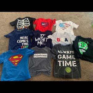 Bundle of (10) toddler Boys shirts- size 2T